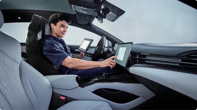 Samochód na podnośniku